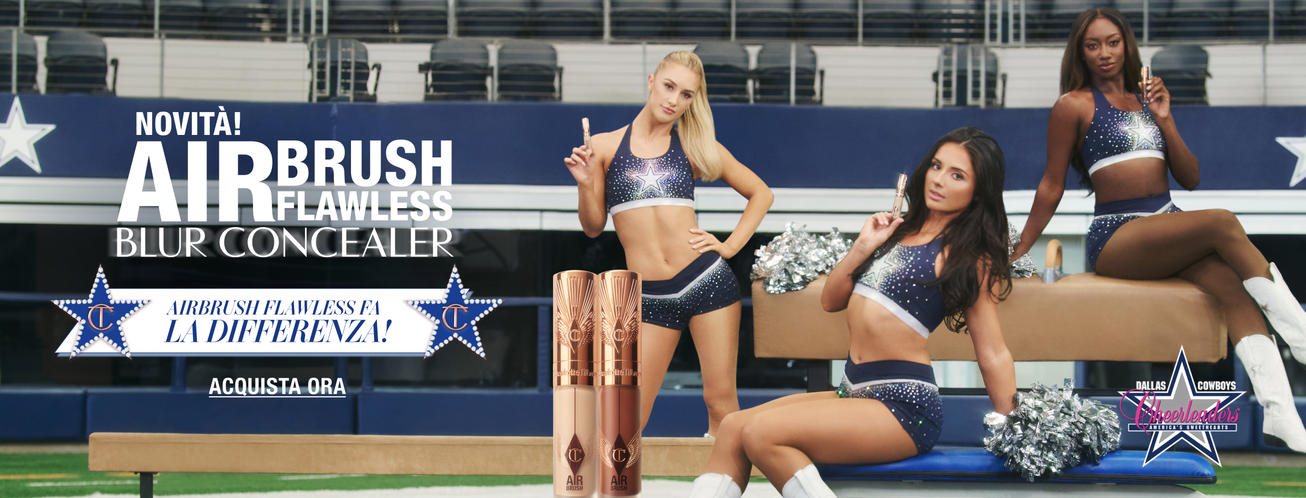 DALLAS COWBOYS CHEERLEADERS NOVITÀ! AIRBRUSH FLAWLESS BLUR CONCEALER AIRbrush Flawless fa la differenza! <ACQUISTA ORA>