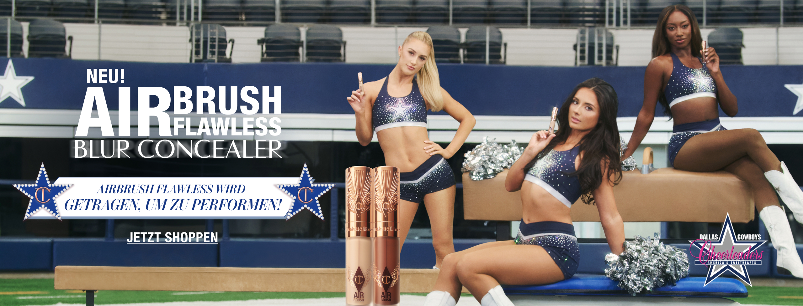 DALLAS COWBOYS CHEERLEADER NEU! AIRBRUSH FLAWLESS BLUR CONCEALER AIRbrush Flawless wird getragen, um zu performen! <JETZT SHOPPEN>