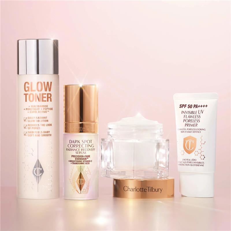 Glow Toner, Dark Spot Serum, Magic Cream, UV Primer