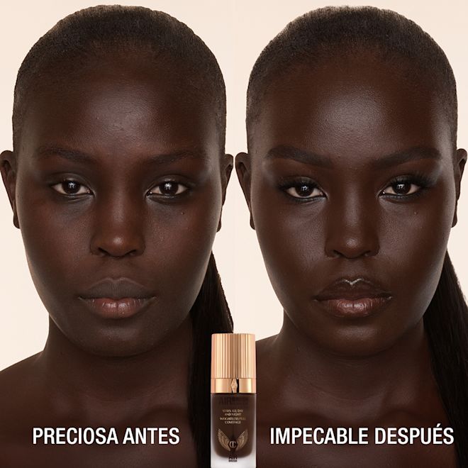 Antes y después de usar Airbrush Flawless Foundation 17 Cool Antes y después de usar Airbrush Flawless Foundation 17 Cool