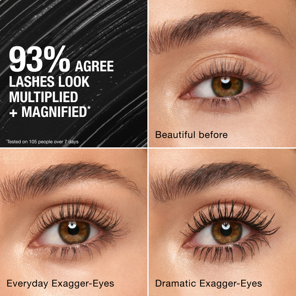 Exagger-Eyes Mascara Infografik - Aufbaubar  
