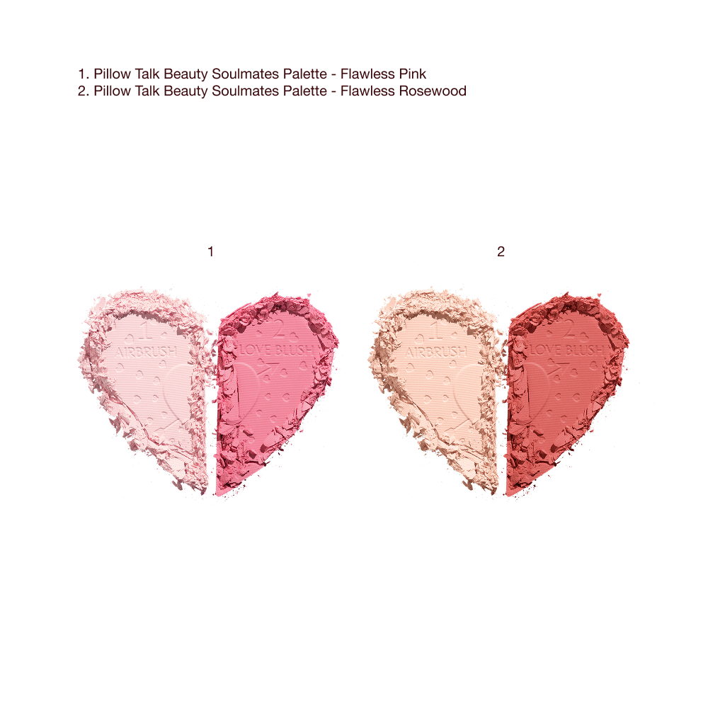 Pillow Talk Beauty Soulmates Palettes Texture Swatches 