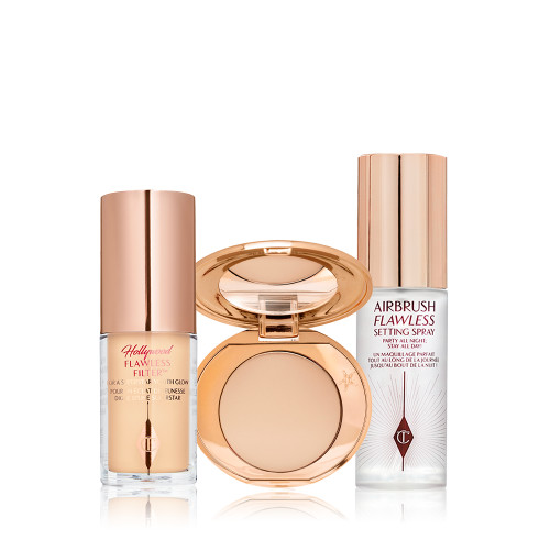 Airbrush Glow & Set Travel Kit : Mini Makeup Trio, Charlotte Tilbury