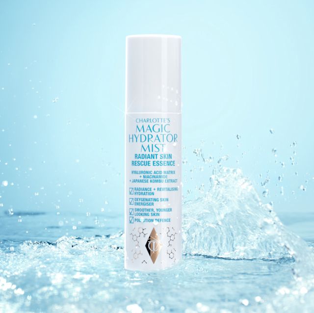 Charlotte's Magic Hydrator Mist hydrates the skin before applying toner and face serum