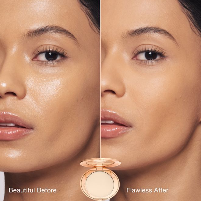 Airbrush Flawless Finish Powder - 2 Medium - Before and After Model Airbrush Flawless Finish Powder - 2 Medium - Before and After Model
