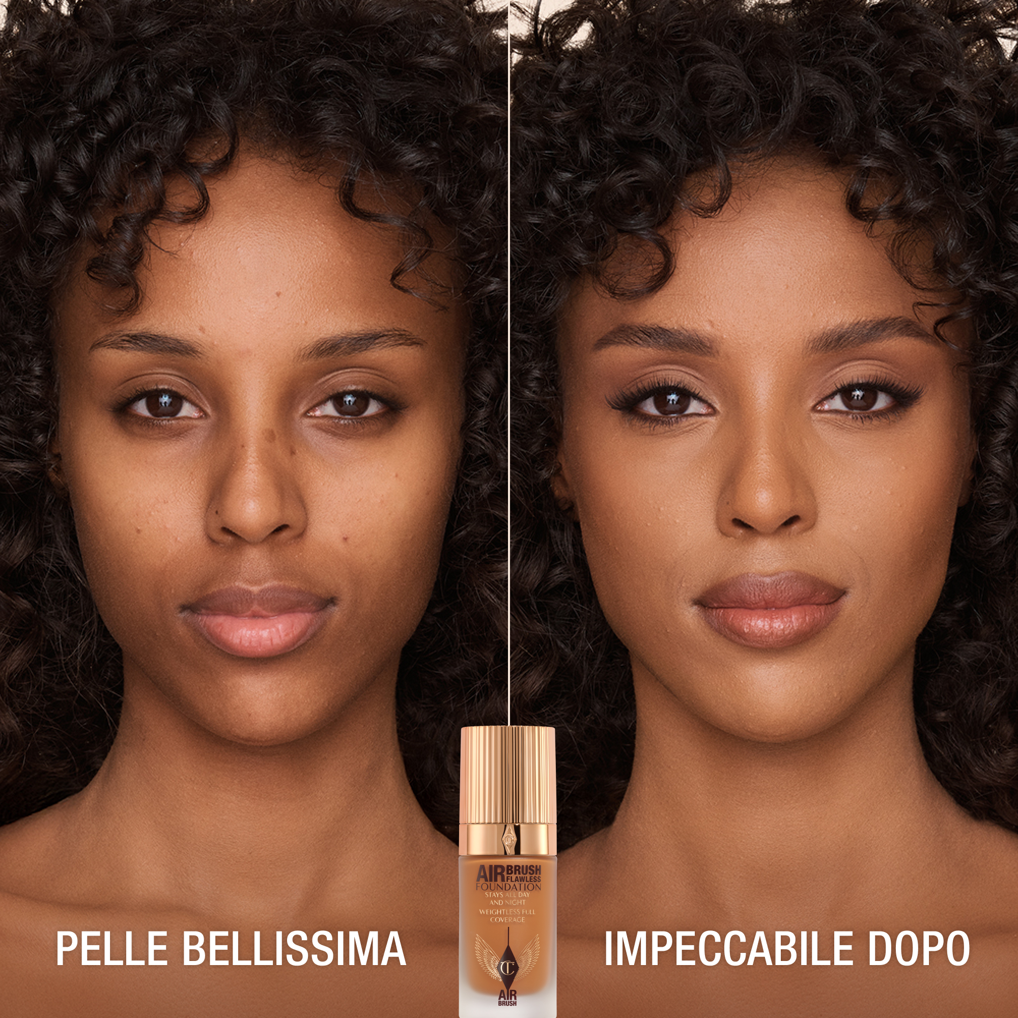 AIRBRUSH FLAWLESS FOUNDATION PRIMA E DOPO 12 Cool