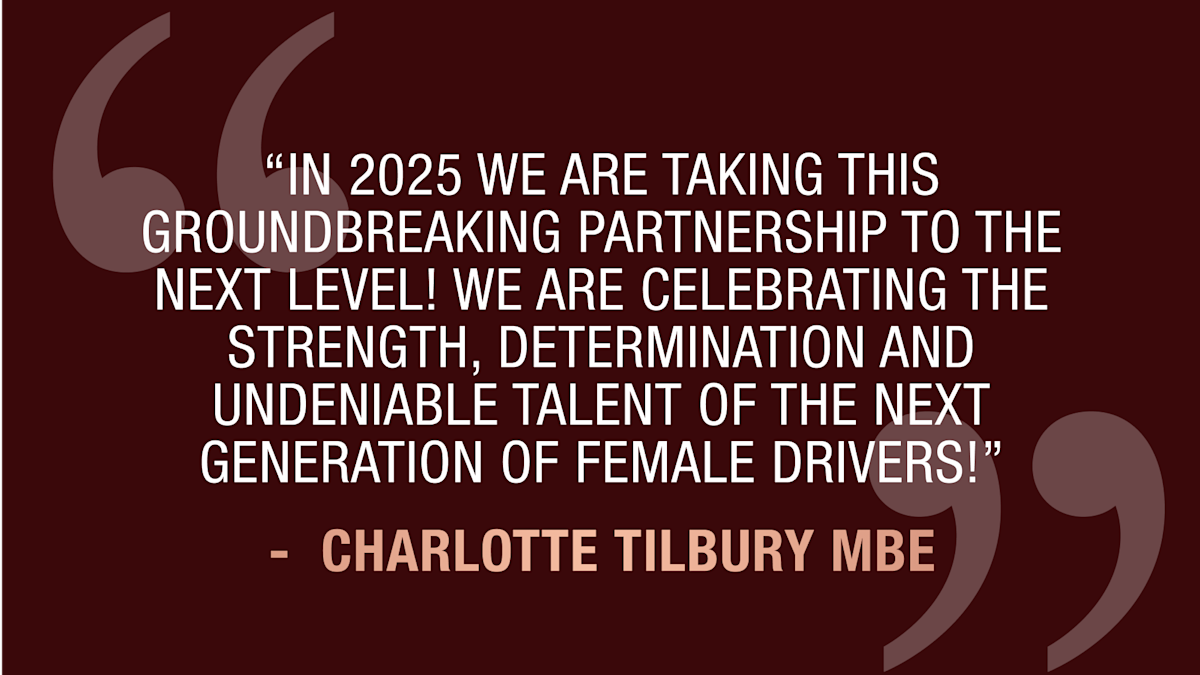 Image for Charlotte Tilbury and F1 Academy and Susie Wolff and Club 100 Karting Championship collaboration
