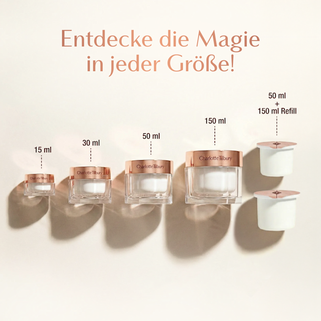 Magic Cream - Größen Infografik Magic Cream - Größen Infografik