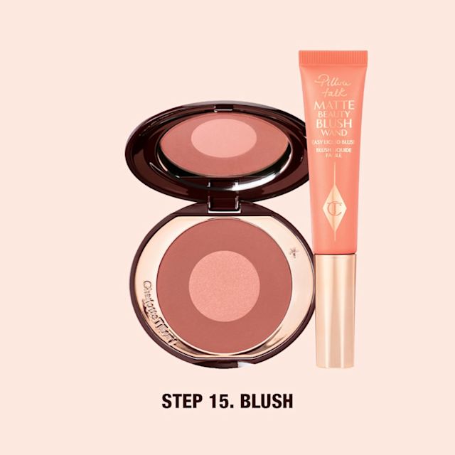 Step 15 in your order of makeup steps: blush