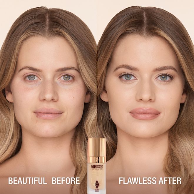 AIRBRUSH FLAWLESS FOUNDATION BEFORE AND AFTER 4 NEUTRAL AIRBRUSH FLAWLESS FOUNDATION BEFORE AND AFTER 4 NEUTRAL