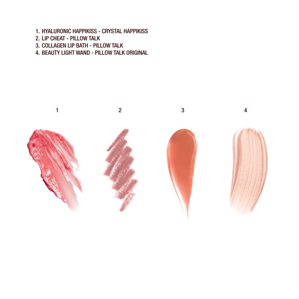 PILLOW TALK ICONIC LIP AND CHEEK KIT - PILLOW TALK ORIGINAL SWATCHES