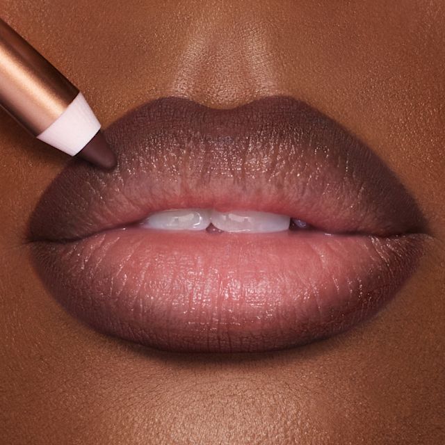 Nude lip liner for dark skin Lip Cheat Pillow Talk Intense