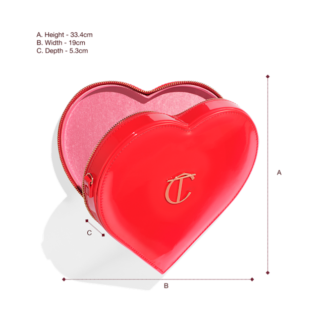 CHARLOTTE’S MYSTERY BEAUTY ICONS L.O.V.E. BAG-dimensions CHARLOTTE’S MYSTERY BEAUTY ICONS L.O.V.E. BAG-dimensions