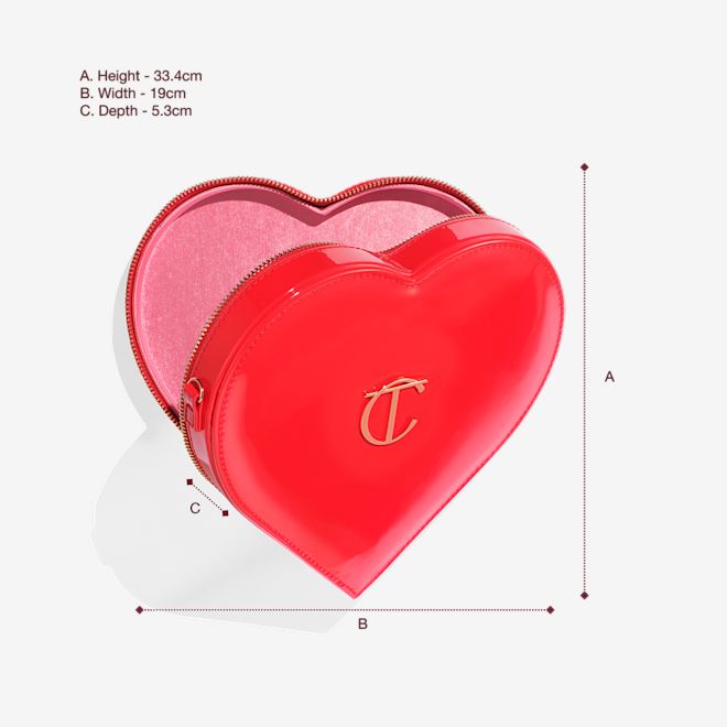 CHARLOTTE’S MYSTERY BEAUTY ICONS L.O.V.E. BAG-dimensions CHARLOTTE’S MYSTERY BEAUTY ICONS L.O.V.E. BAG-dimensions