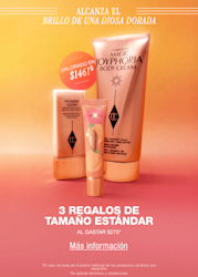 Alcanza el brillo de una diosa dorada 3 regalos de tamaño estándar