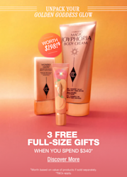 Unpack Your Golden Goddess Glow 3 Free Full-Size Gifts