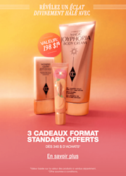 Révélez un éclat divinement hâlé avec 3 cadeaux format standard offerts