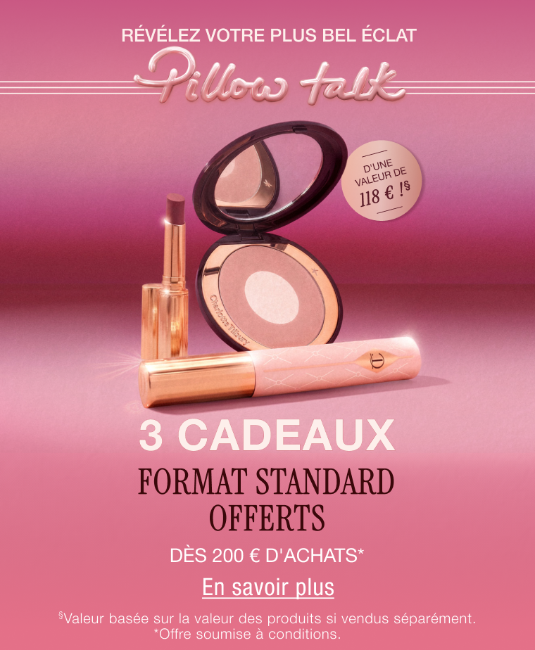 Révélez votre plus bel éclat Pillow Talk 3 cadeaux format standard offerts