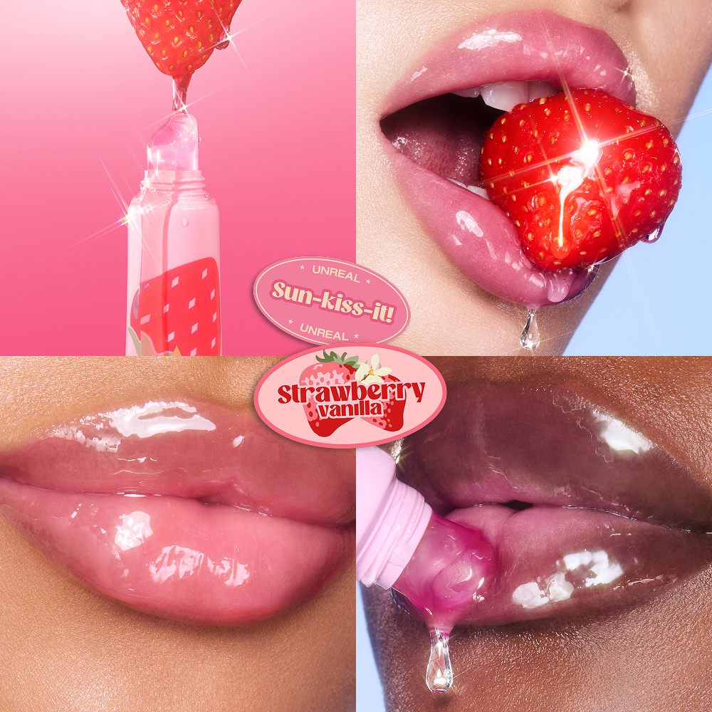 UNREAL LIP OIL VanillaStrawberry CloseUp