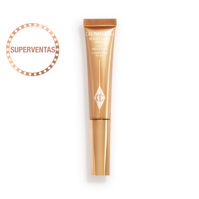 Foto de envase de Glowgasm Beauty Light Wand en Goldgasm, abierto Foto de envase de Glowgasm Beauty Light Wand en Goldgasm, abierto