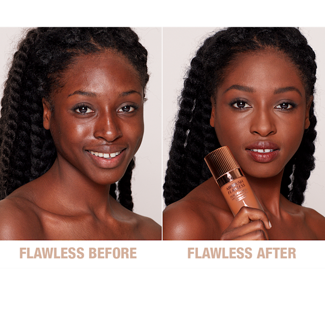 Airbrush Flawless Foundation 14 Cool Before and After Airbrush Flawless Foundation 14 Cool Before and After