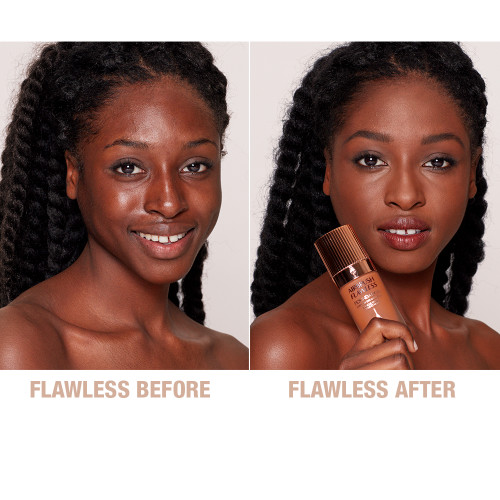 Airbrush Flawless Foundation 14 Cool Before and After