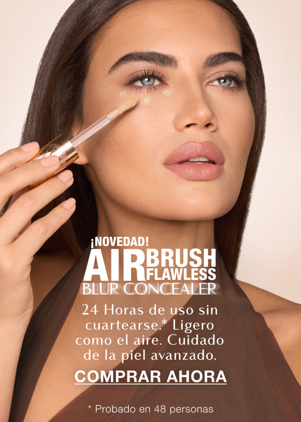 ¡NUEVO! AIRBRUSH FLAWLESS BLUR CONCEALER 24 horas de uso sin cuartearse.* Ligero como el aire. Cuidado de la piel avanzado.