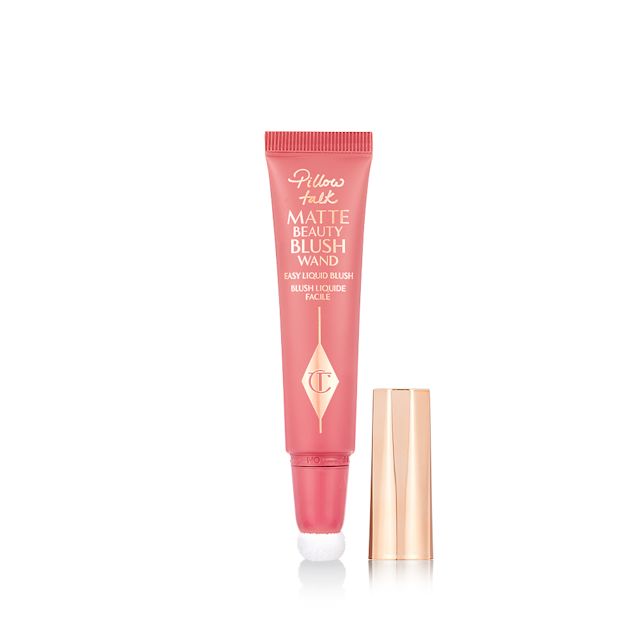 Pillow Talk Matte Beauty Blush Wand in Pillow Talk is Charlotte's easy liquid blush formula