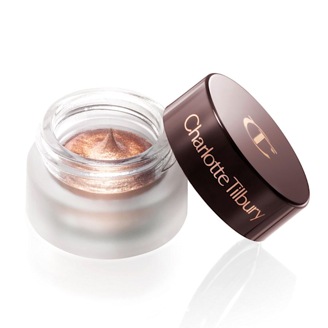 Oyster Pearl Eyes to Mesmerise cream eyeshadow with lid off