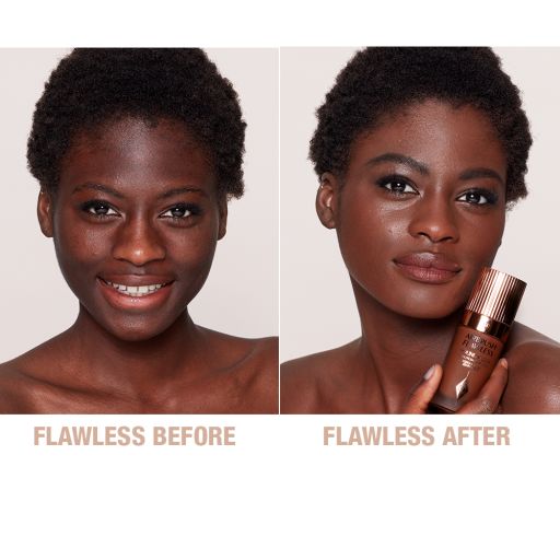 Airbrush Flawless Foundation 16 Neutral Before and After