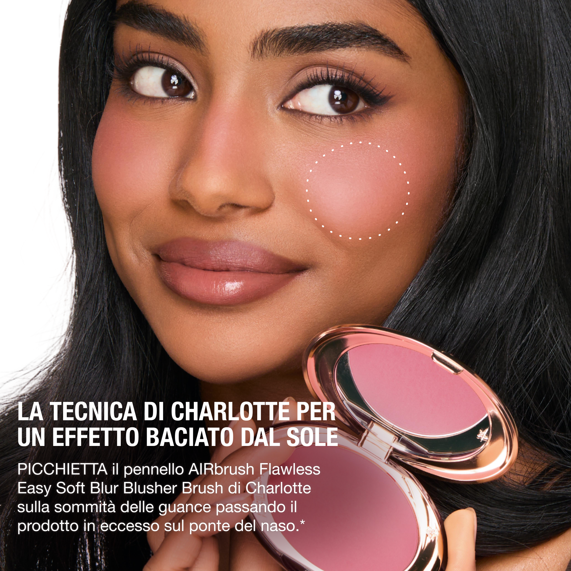 AIRbrush Blush Blur - Infographic Sun-Blushed Technique 