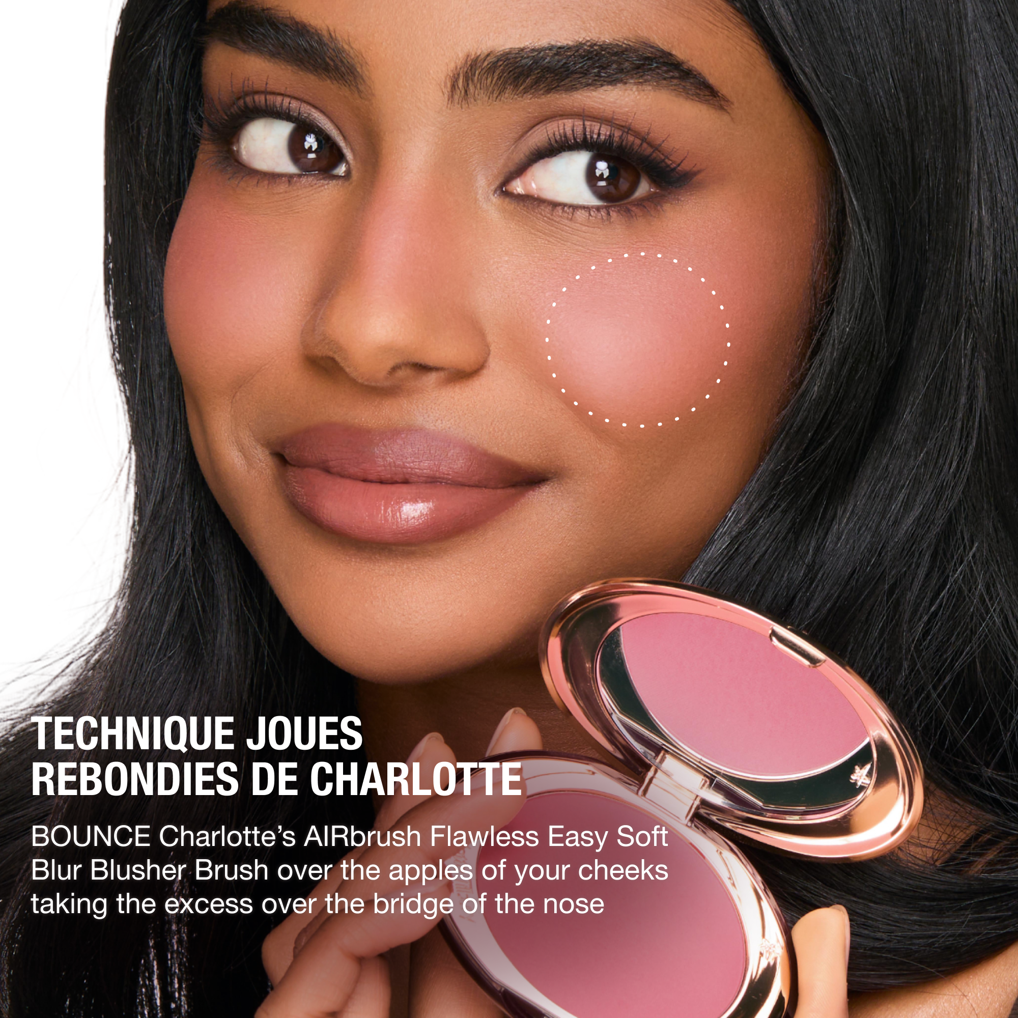 AIRbrush Blush Blur - Infographic Sun-Blushed Technique 