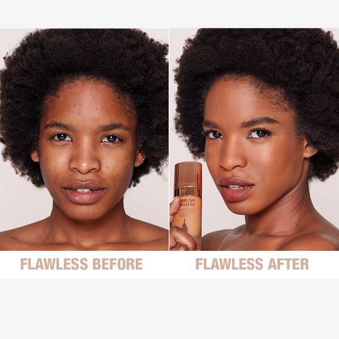 Airbrush Flawless Foundation 11 Neutral Before and After Airbrush Flawless Foundation 11 Neutral Before and After