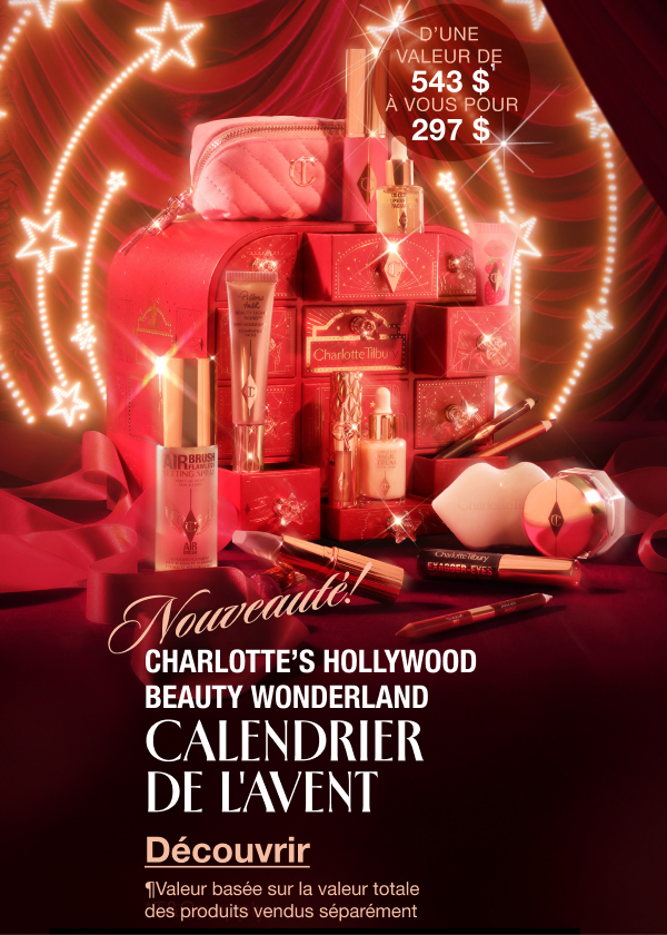 NOUVEAUTÉ! CHARLOTTE’S HOLLYWOOD BEAUTY WONDERLAND CALENDRIER DE L'AVENT