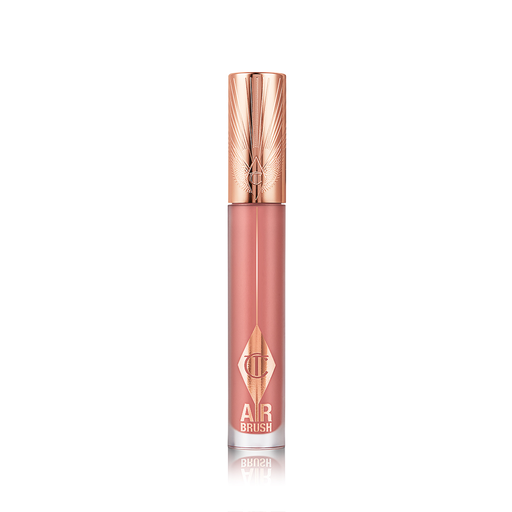 Airbrush Flawless Lip Blur hydrating liquid lipstick in cool, nude-toned pink shade, Pillow Talk