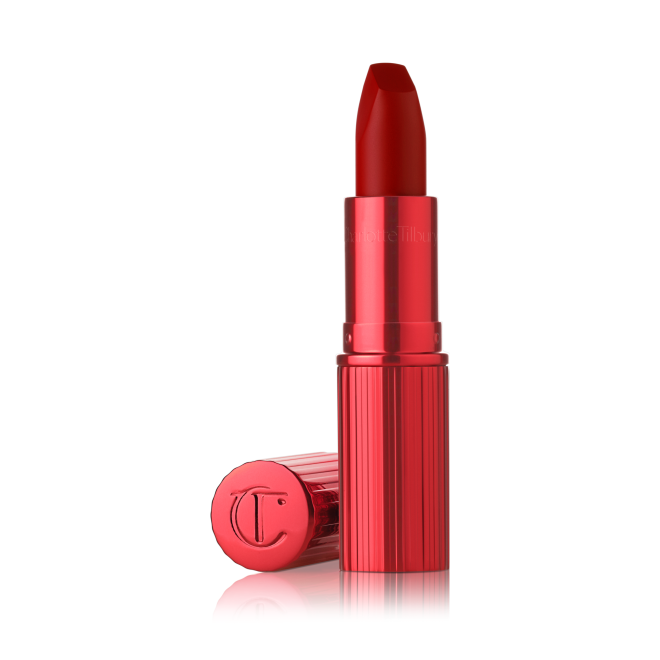 Cinematic Red: Cherry Red Matte Lipstick