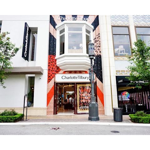 A Charlotte Tilbury makeup store in The Grove, LA.