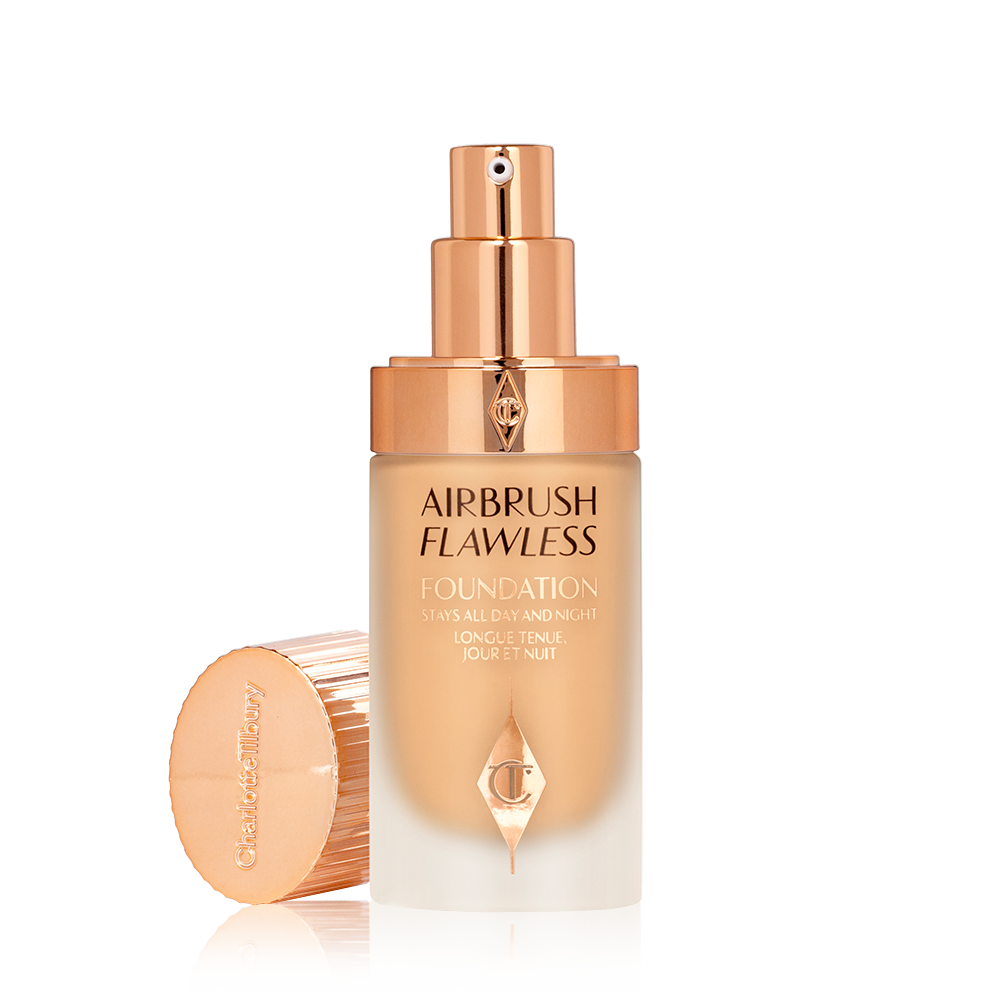 Airbrush Flawless Foundation 7.5 warm open with lid Packshot 
