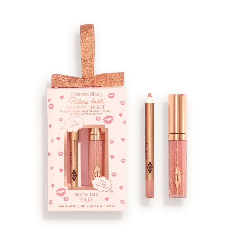 Charlotte Tilbury Pillow Talk Mini Glossy Lips Duo - Pillow Talk Fair