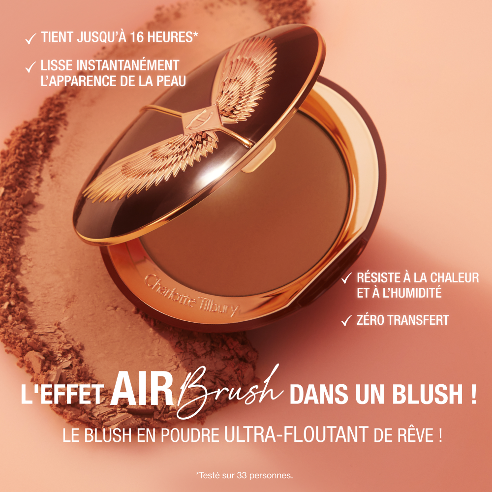 AIRbrush Blush Blur - Infographic Blush Gets Airbrushed Matte 