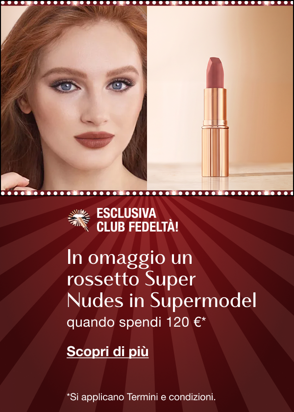 Esclusiva Club Fedeltà! In omaggio un rossetto Super Nudes in Supermodel