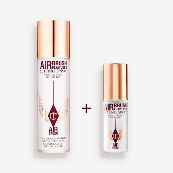AIRBRUSH FLAWLESS SETTING SPRAY FULL SIZE + TRAVEL SIZE AIRBRUSH FLAWLESS SETTING SPRAY FULL SIZE + TRAVEL SIZE