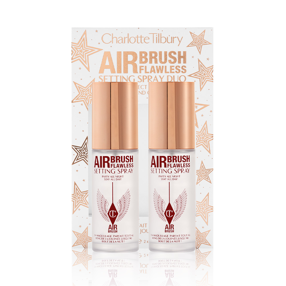 Charlotte's Airbrush Flawless Setting Spray Kit - one for you and one , Charlette Tilbury Flwales Setting Spray