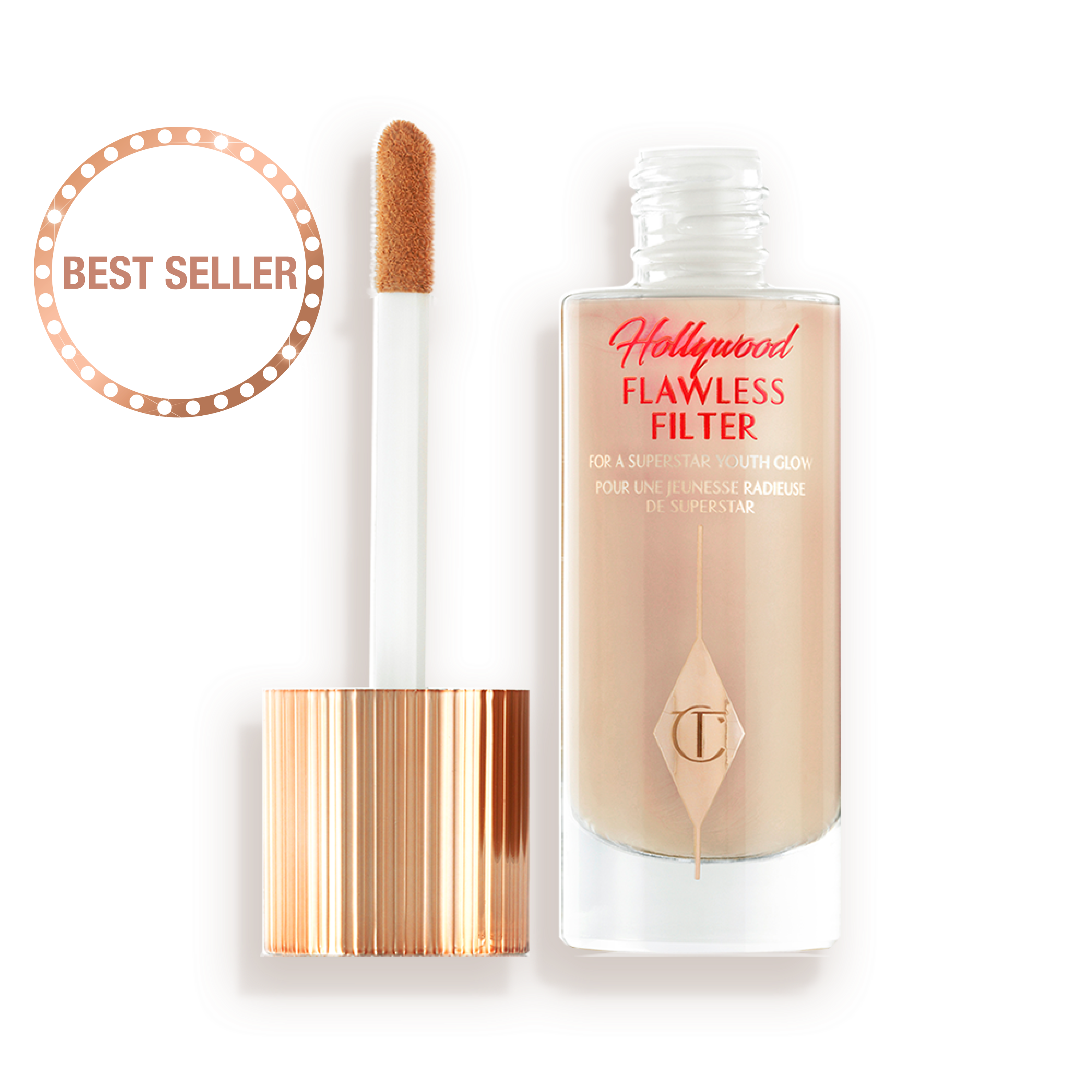 ハリウッド フローレスフィルター - 4 ミディアム Charlotte Tilbury - 4 Medium Hollywood Flawless Filter