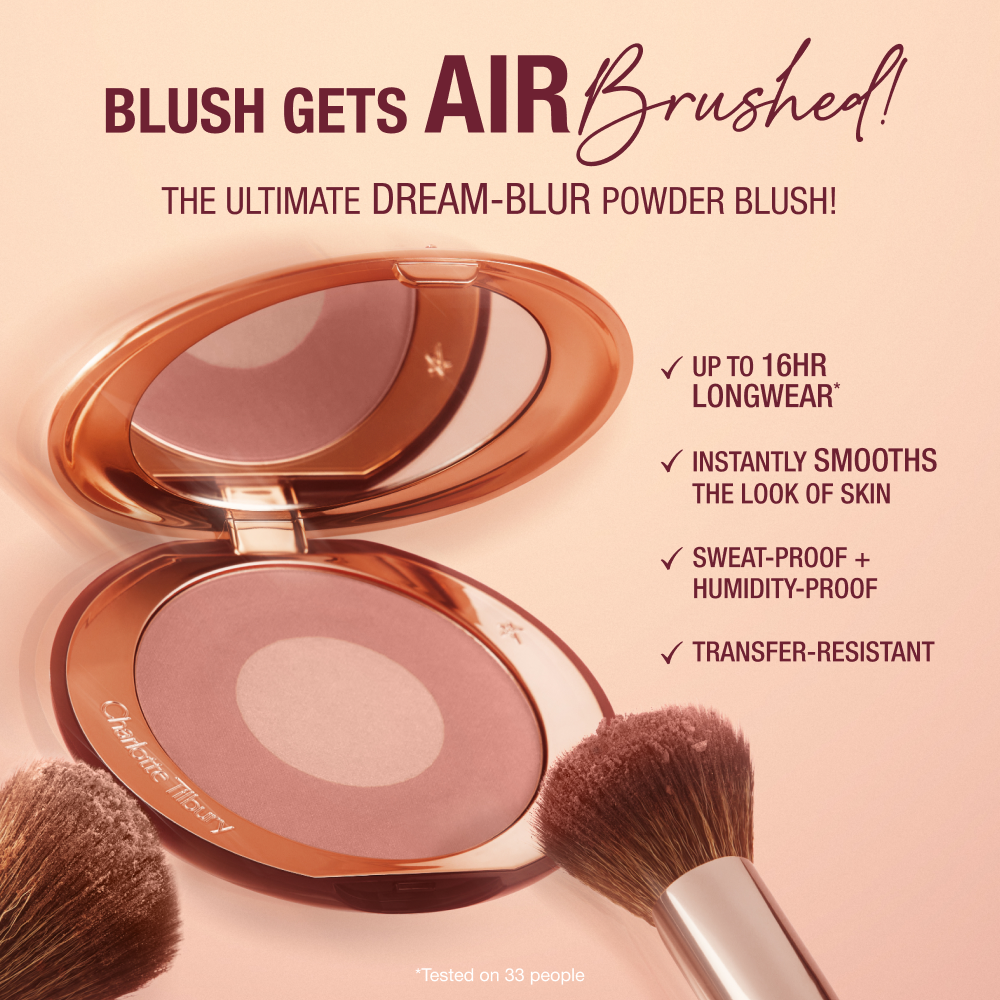 AIRbrush Blush Blur - Infographic Blush gets Airbrushed Swish + Pop 