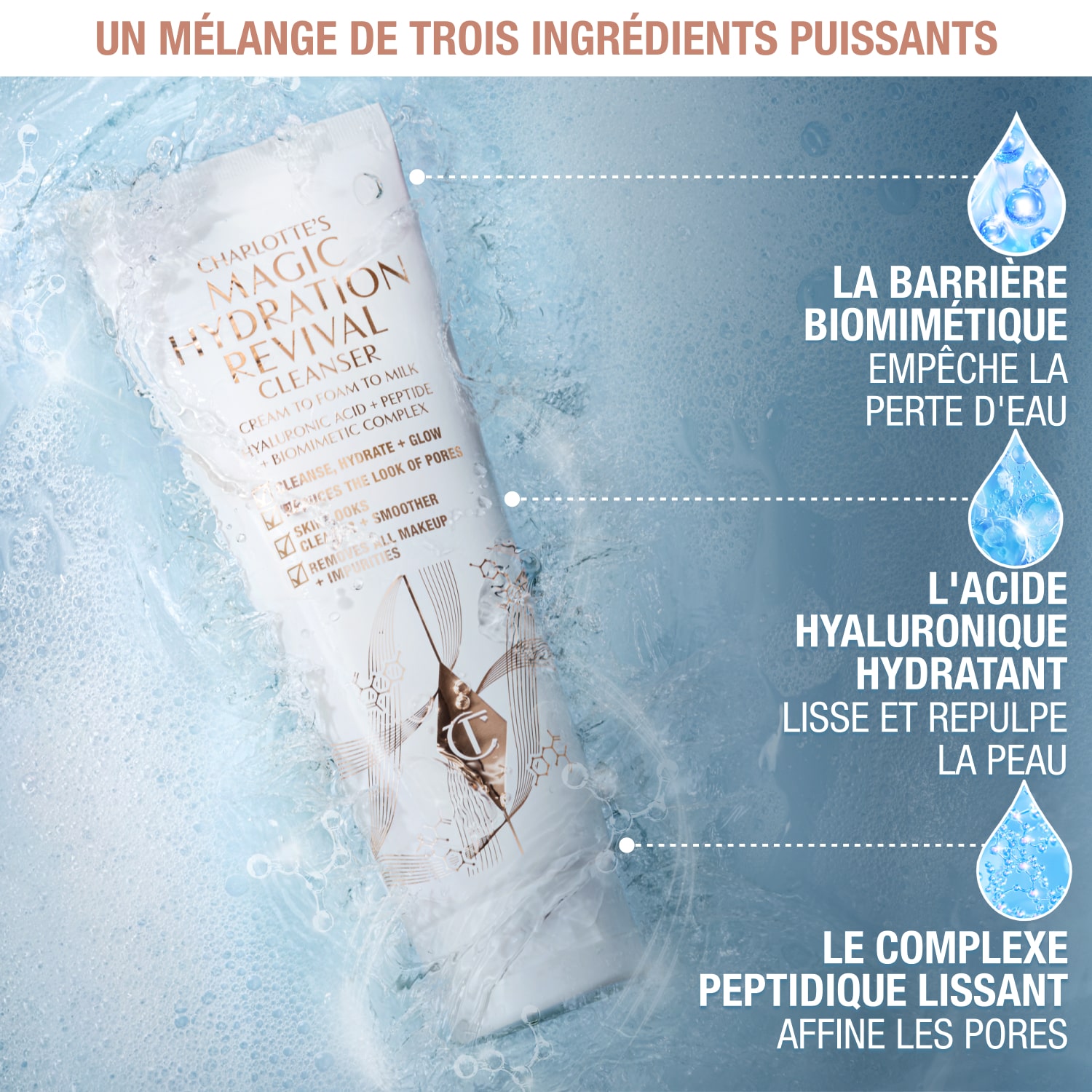 Ingrédients du Charlotte's Magic Hydration Revival Cleanser