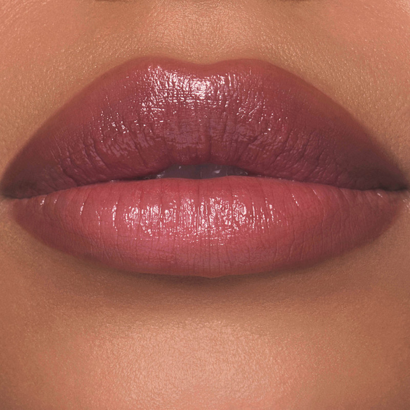 Blushed Jam red lipstick for tan skin