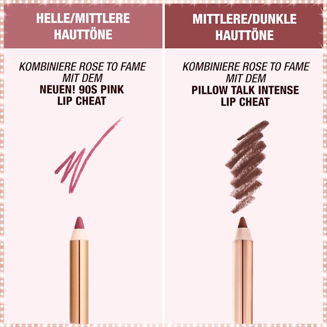 Rose to Fame Lippenstift – perfekte Kombination Rose to Fame Lippenstift – perfekte Kombination