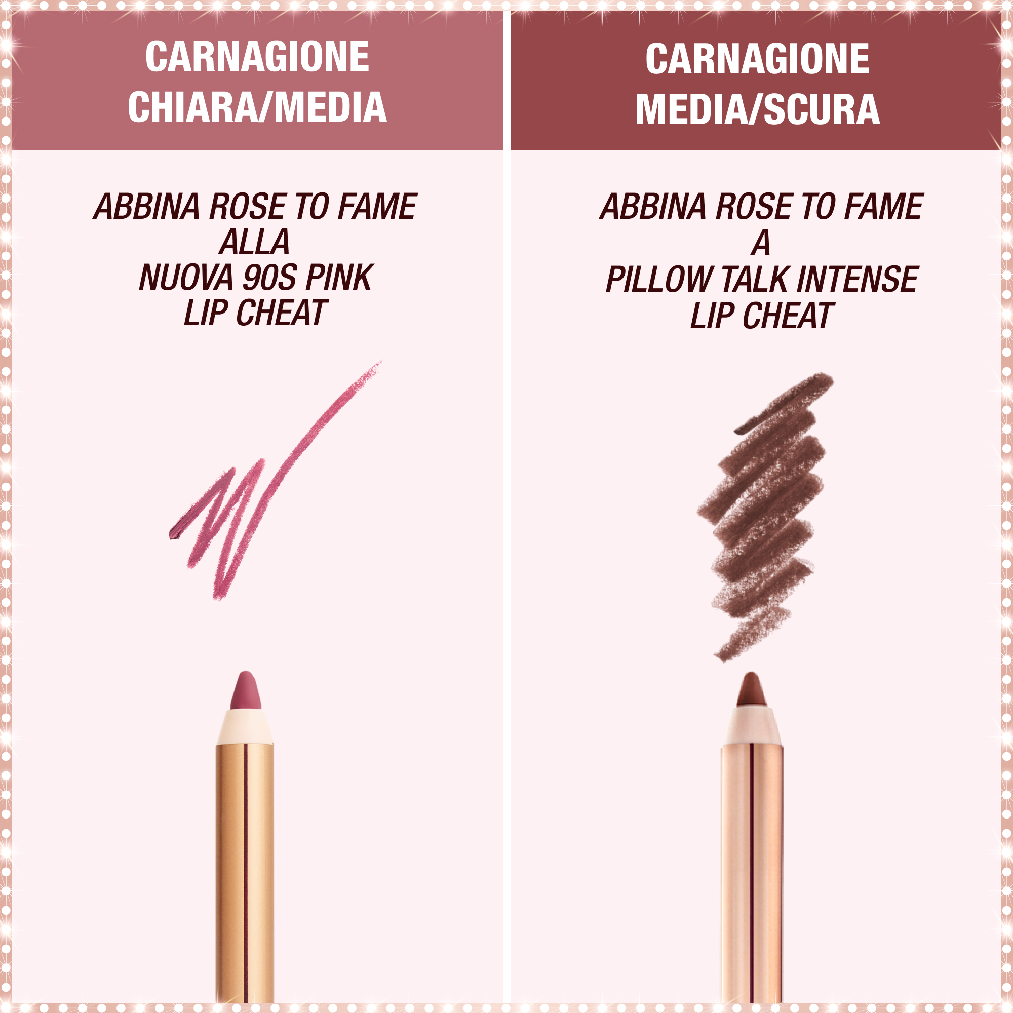 Rossetto Rose to Fame - abbinamento perfetto