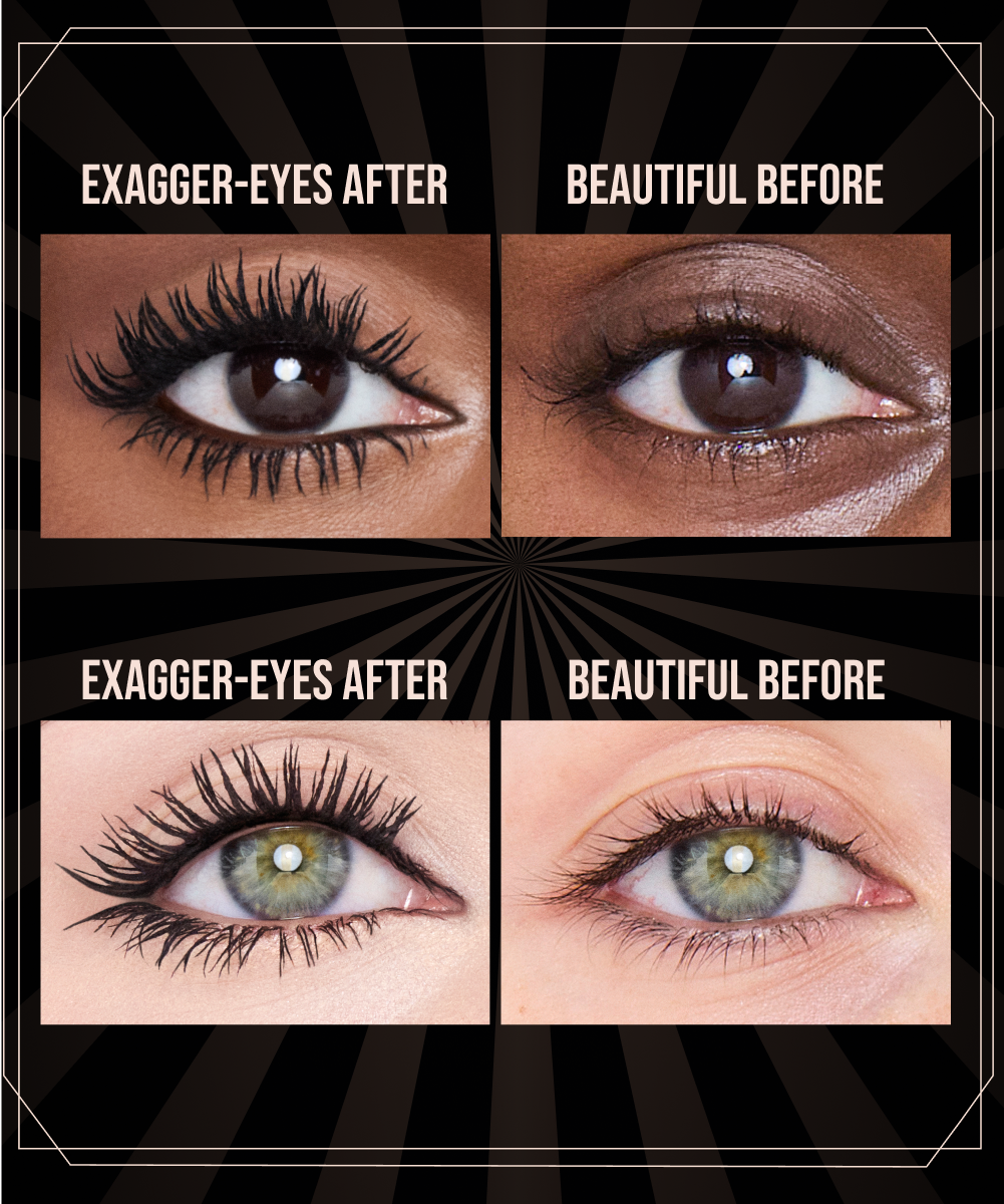 Exagger-eyes mascara before and afters